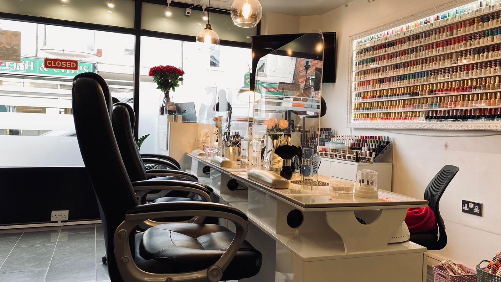 How to design a luxury nail spa products salon interior
